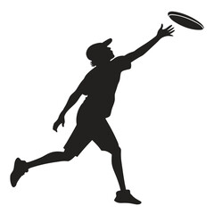 Person catching frisbee