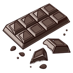chocolate bar with hazelnuts