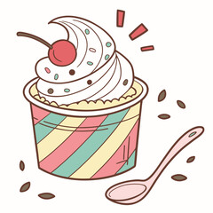 ice cream vector illustration