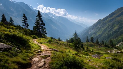 Fototapeta premium mountain road in the mountains