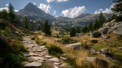 Obraz premium mountain road in the mountains