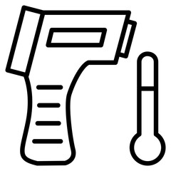Infrared Scanner line icon