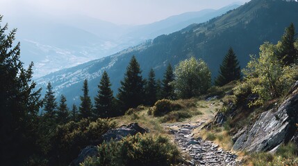 Obraz premium mountain road in the mountains