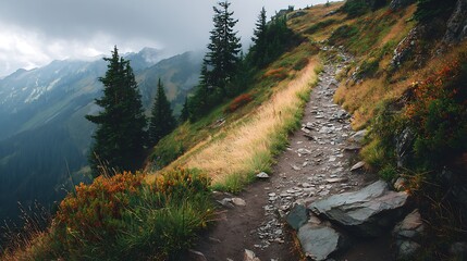 Obraz premium mountain road in the mountains
