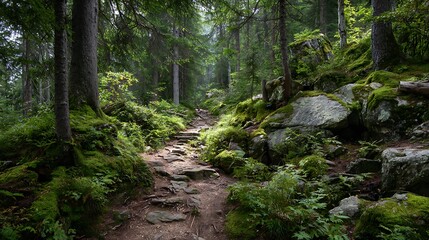 Obraz premium mountain road in the mountains