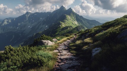 mountain road in the mountains