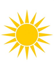 Yellow sun icon (1)