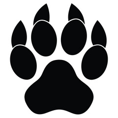 bunny paw print vector illustration