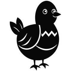 easter chick vector illustration