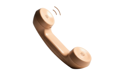 Isolated Ringing Telephone Handset