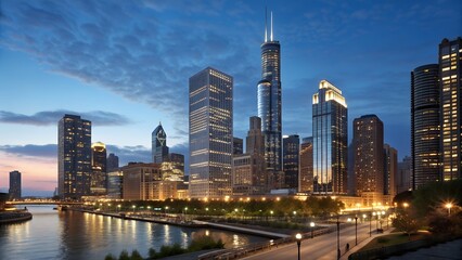 hyper-realistic-painting-of-a-modern-city-skyline-