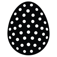 egg polka dots vector illustration