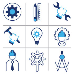 Hand Drawn Construction Icon Set | Vector Tools & Building Symbols