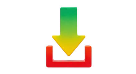 Isolated Download Arrow Icon