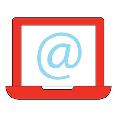 Digital Messaging Remote Working Email Vector Icon