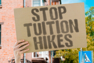 Stop Tuition Hikes highlights student struggle against rising education costs. UNITY. CAMPUS....