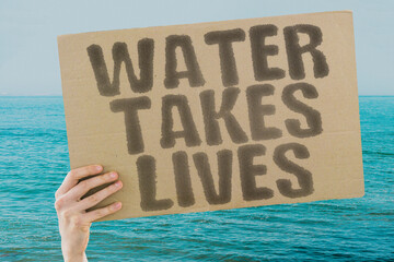 Water Takes Lives, warning about floods, disaster, and climate dangers.
SURVIVAL. RISK. CRISIS....