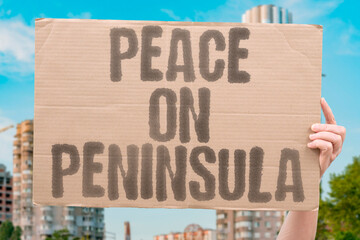 “Peace On Peninsula,” symbolizing calls for diplomacy and stability in Asia.
UNITY. HARMONY....