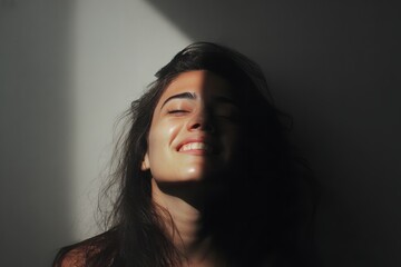 Portrait of Woman with Split Lighting