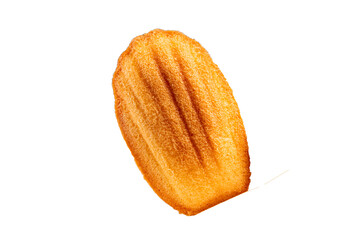 Madeleine cookies sweet dessert traditional french sweets tasty snack fresh delicious gourmet food background on the table rustic top view copy space