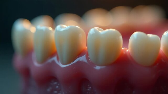 A close-up view of a tooth with a gap, suitable for dental or medical illustrations