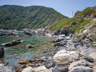 Skopelos island near Agios Ioannis church, Sporades, Thessaly, Greece