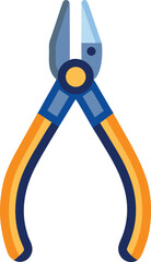 Pliers icon vector illustration on a white background, depicting a common hand tool used for gripping and bending