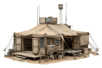 Desert Forward Operating Base Tent Command Post