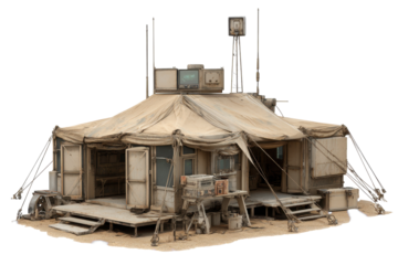 Desert Forward Operating Base Tent Command Post