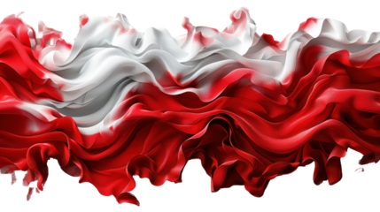 A vivid red liquid splash creates a textured heart pattern