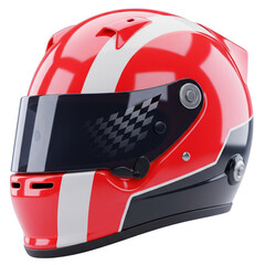 Fototapeta premium simple 3d racing helmet no background