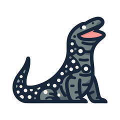 
monitor lizard illustration design