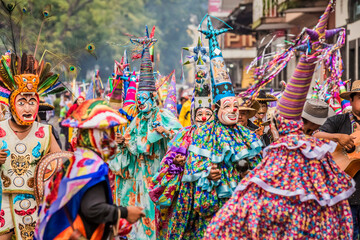Danzantes en la Fiesta Patronal de San Jer&oacute;nimo en Coatepec, Veracruz.