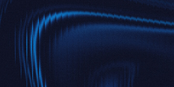 Fototapeta Dark blue fractal glass abstract gradient wave background with  grainy texture, transparent glass trendy wallpaper for banner, poster, web, header