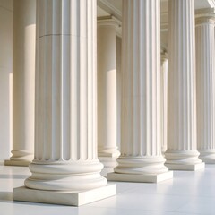 Classical Architecture Columns in a Row.