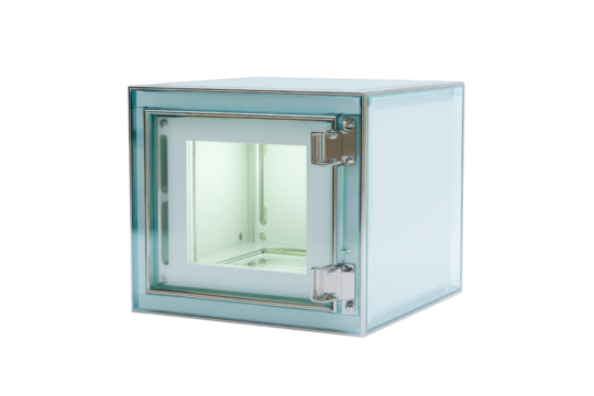 Transparent Lab Pass-Through Chamber on Transparent Background