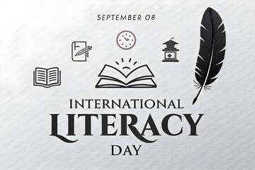 Vector illustration design concept of international literacy day observed on every september.