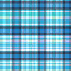 Blue and White Tartan Plaid Pattern