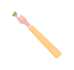 Flat colorful hand giving a green heart. Gesture symbol of love, charity, and support. Expression of care and aid. Creative abstract concept suitable for nonprofit banners or cards.