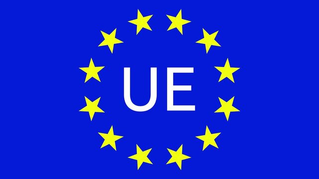 CIRCLE OF STARS OF THE EUROPEAN UNION ANIMATION