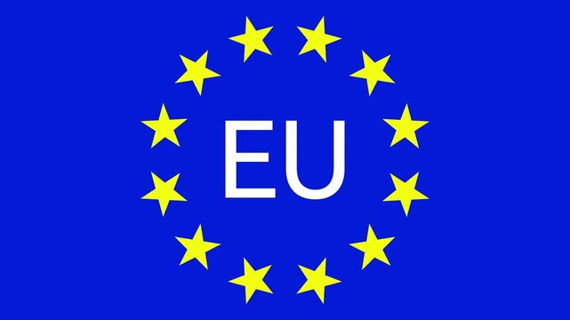 CIRCLE OF STARS OF THE EUROPEAN UNION ANIMATION