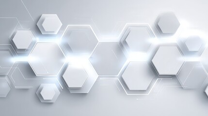 Abstract Geometric Hexagon Pattern Background Design