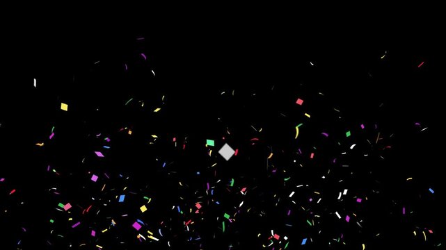 Confetti Particles With Alpha Channel Prores 4444