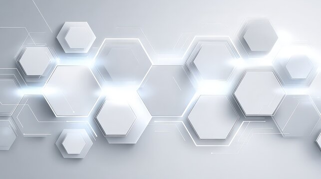 Abstract Geometric Hexagon Pattern Background Design