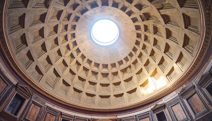 A captivating view of the intricate dome, showcasing a light-filled center and a beautiful, historical architectural design.