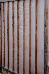 Sheet plastic greenhouse