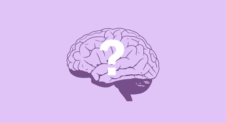 Human Brain with Question Mark.