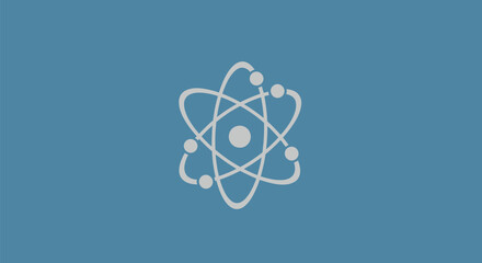 Atom model illustration representing the fundamental structure of matter.