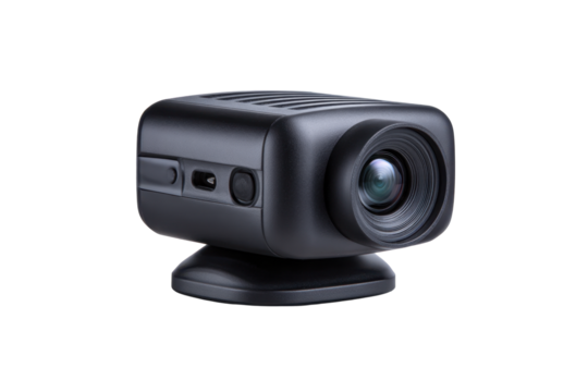 Compact HD Gaming Camera Accessory on Transparent Background