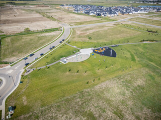 Aerial View of Kensington Neighborhood in Saskatoon, Saskatchewan